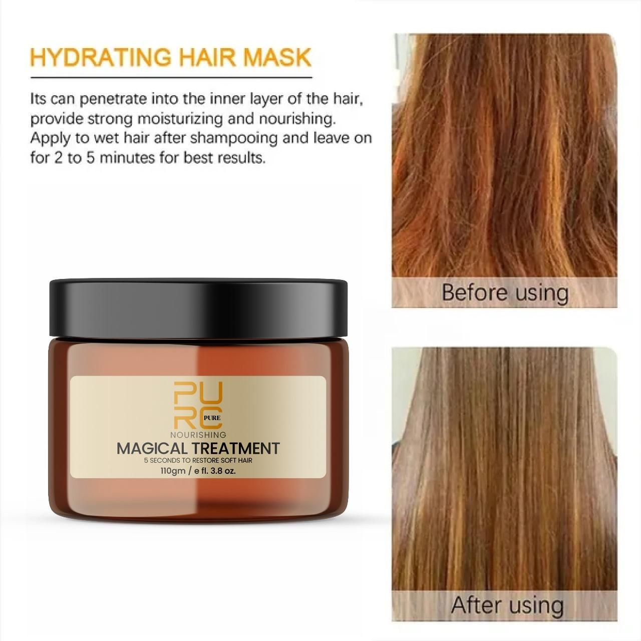 PURE Magical Hair Treatment – 5 Sec Soft Hair Repair Mask 110gm | NISHU Superstores