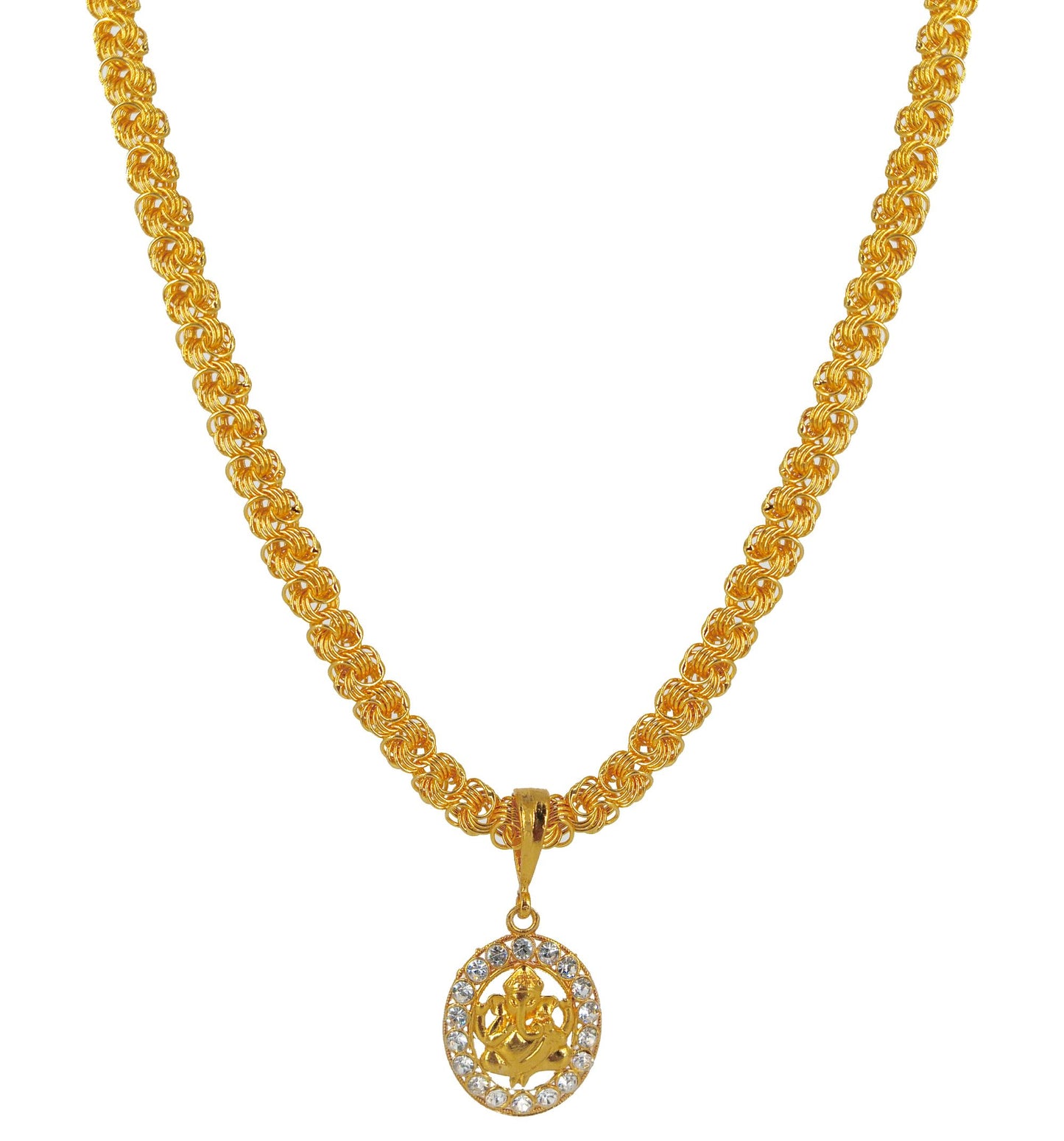 Luxurious Men’s Gold Plated Pendant with Chain – Vol 6 | NISHU Superstores