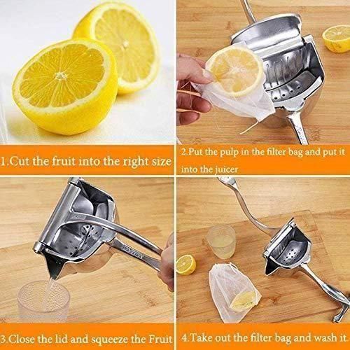 Manual Fruit Press Aluminum Juicer – Handheld Squeezer for Lemon, Orange & More | NISHU Superstores