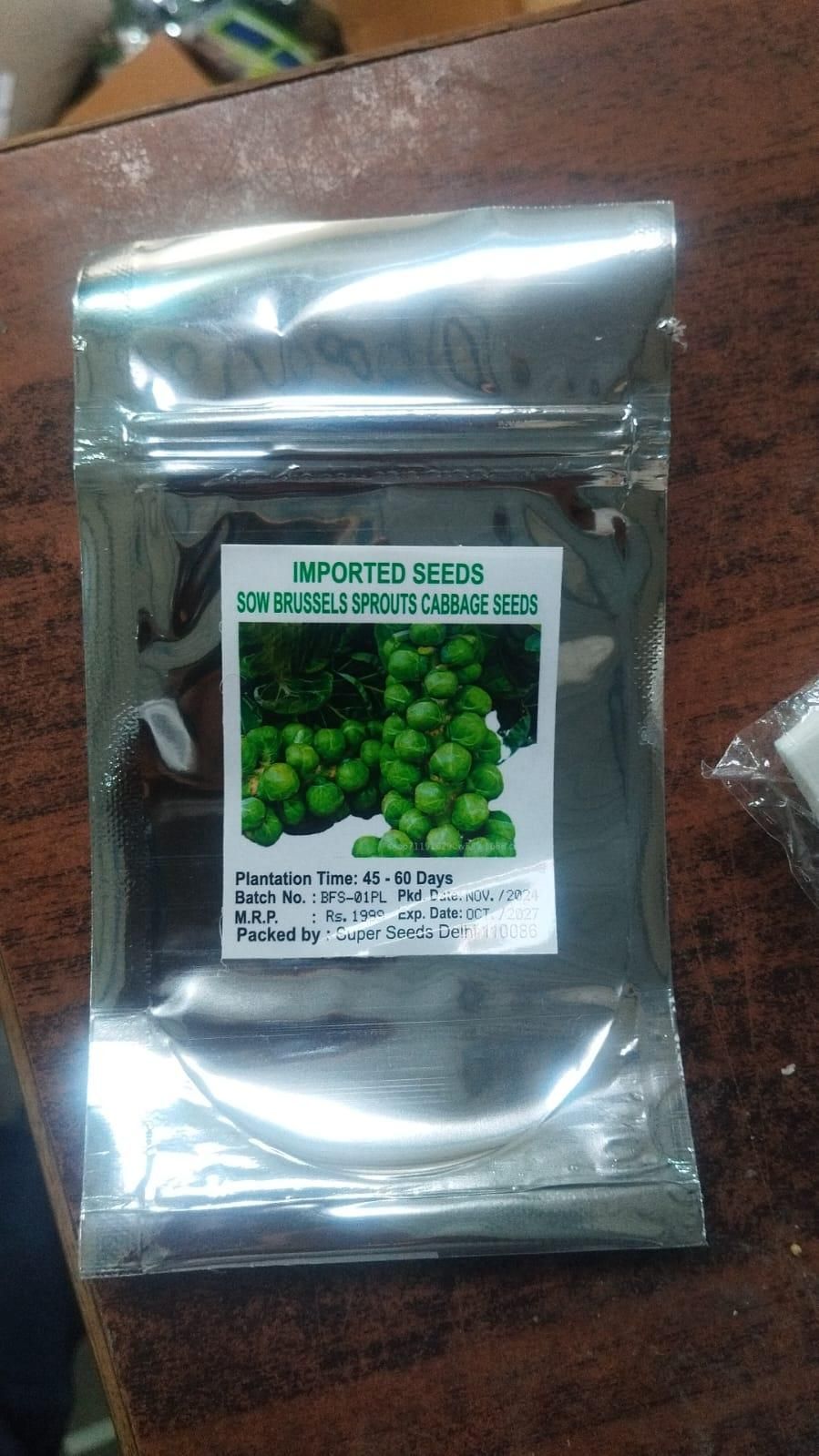 Nema Organic Brussels Sprouts Seeds – Fresh, Non-GMO & Easy to Grow | NISHU Superstores