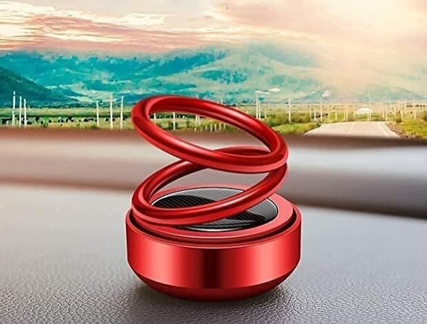 Car/Room Air Freshener – Solar Power Rotating Perfume with Long-Lasting French Organic Fragrance | NISHU Superstores
