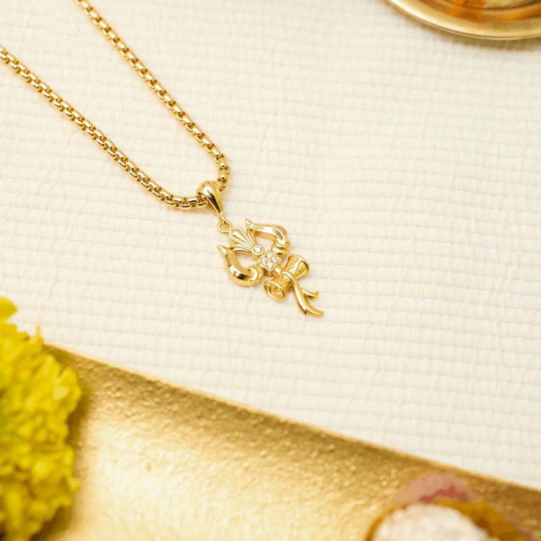Trishul Pendant With Chain – Spiritual & Stylish Accessory | NISHU Superstores