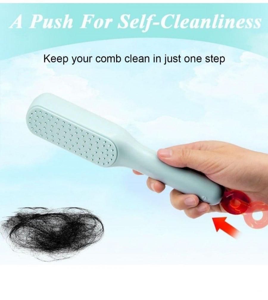Self-Cleaning Anti-Static Hair Massage Comb – Gentle for Adults & Kids | Pack of 1 | NISHU Superstores