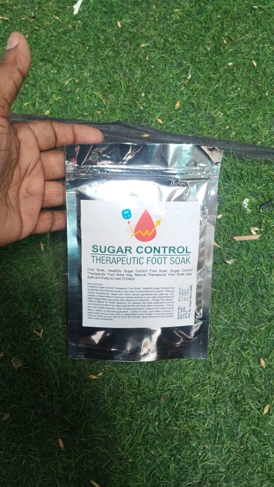 Sugar Control Foot Bath Beads (Pack of 15) – Herbal Detox for Blood Sugar & Wellness | NISHU Superstores