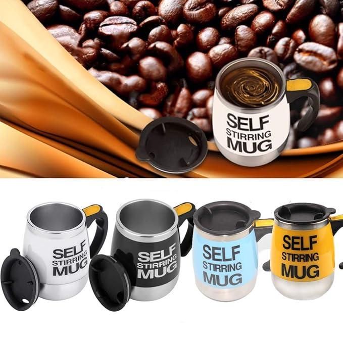 Self Stirring Mug – Automatic Mixing Coffee Mug with Lid | NISHU Superstores