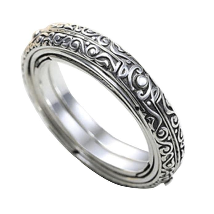 Astronomical Ball Cosmic Finger Ring – Silver Plated Couple Jewelry | NISHU Superstores