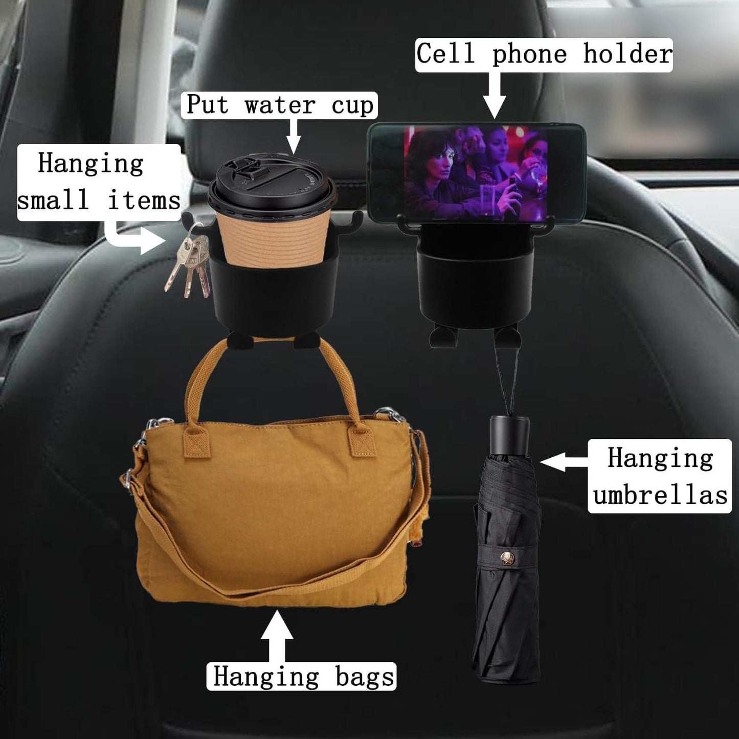 Multifunctional Hanging Storage Cup & Mobile Holder – Space-Saving Organizer | NISHU Superstores
