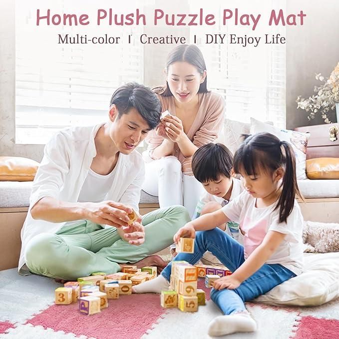 Interlocking Carpet Tiles Mat (6pc) – Soft Floor Foam Puzzle Mats | NISHU Superstores