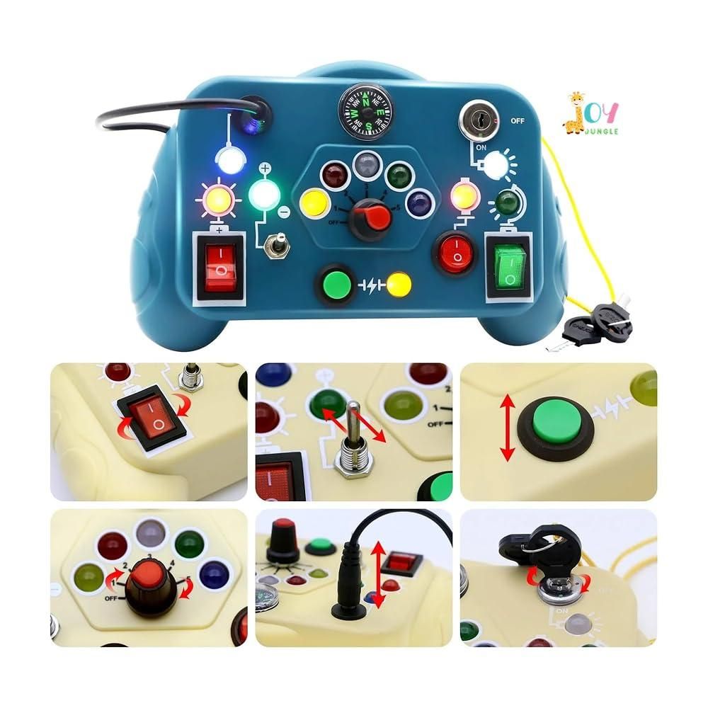 Toddler Busy Board Switch Light Game – Educational Toy for Hand-Eye Coordination & Brain Development | NISHU Superstores