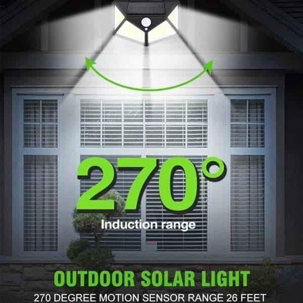 Bright Solar Motion Sensor Light – 100 LED Wireless Night Light for Home & Garden | NISHU Superstores