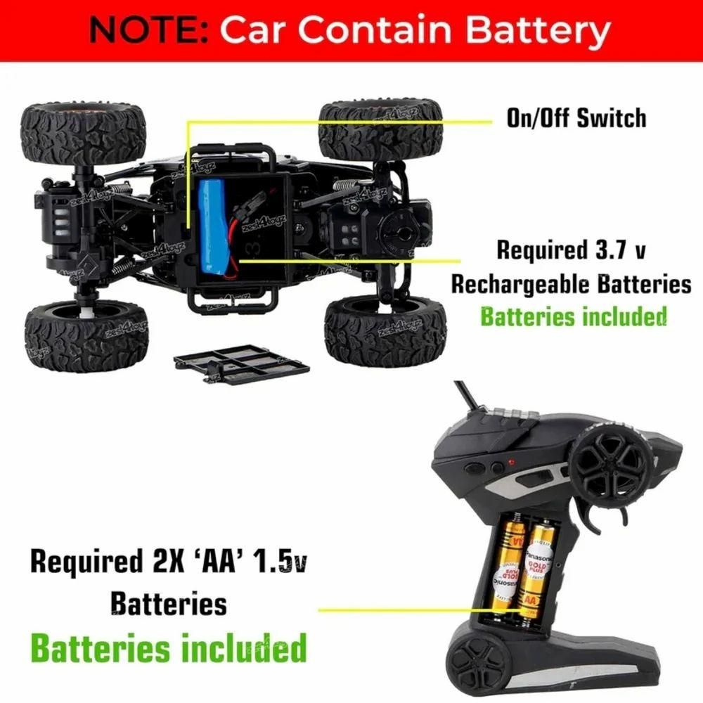 Remote Controlled Rock Crawler Monster Truck Toy for Kids – Off-Road RC Vehicle | NISHU Superstores