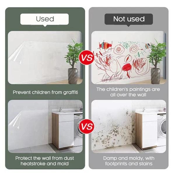 Self-Adhesive Transparent Wall Protection Film – Electrostatic Cling (Buy 1 Get 1) | NISHU Superstores