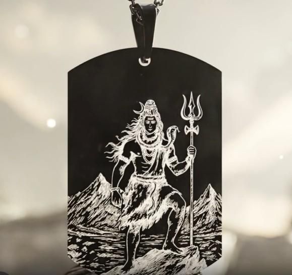 Eternal Shiv Godform Pendant with Chain | NISHU Superstores