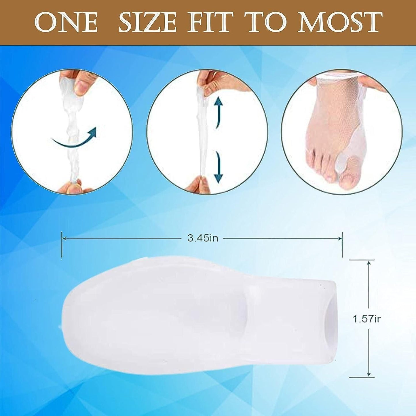 Silicone Toe Separator for Adults – Bunion Corrector & Toe Alignment Kit | NISHU Superstores