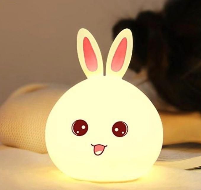 Silicone Bunny Touch Lamp – Cute Open Eye Night Light for Kids & Bedroom | NISHU Superstores