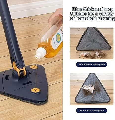 Blue Squeezing Triangle Mop | 360° Rotating Floor Cleaner | NISHU Superstores