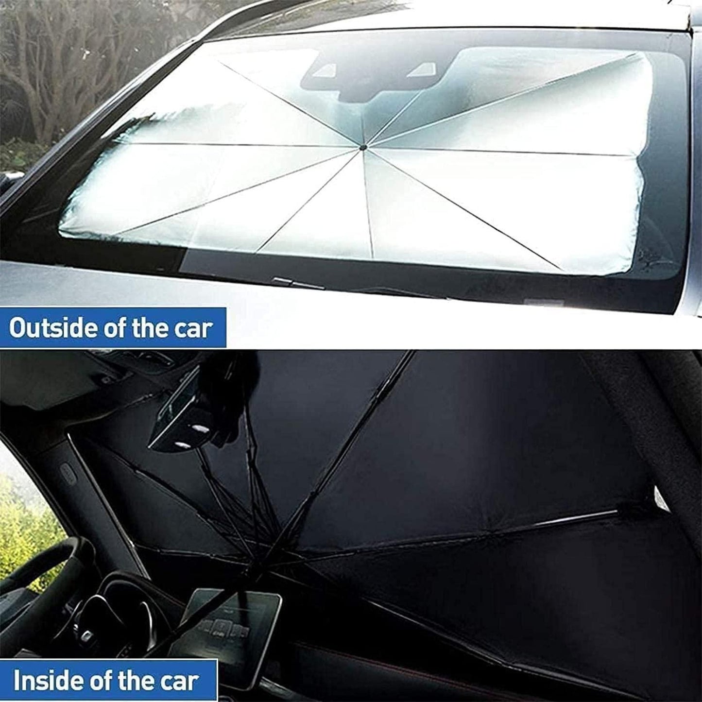 Car Windshield Sun Shade Umbrella – UV & Heat Protection | NISHU Superstores