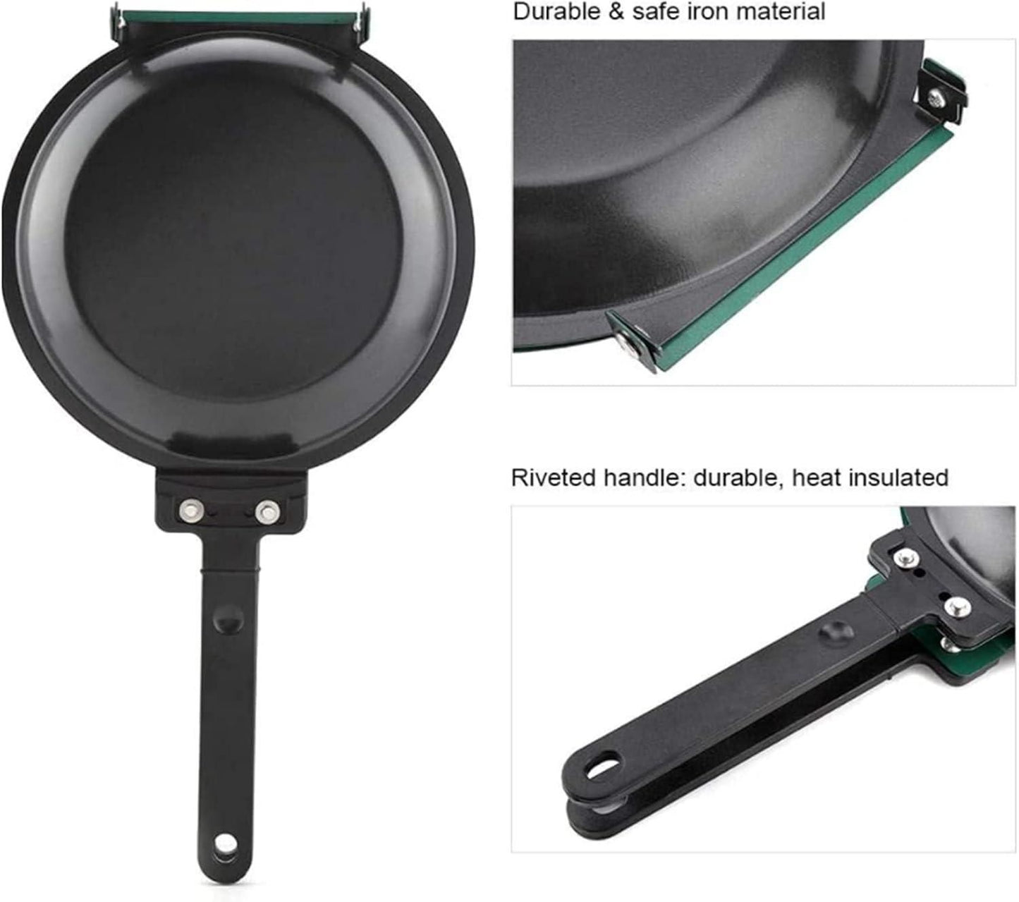 Double Side Nonstick Frying Pan – Flip & Cook Grill Pan | NISHU Superstores