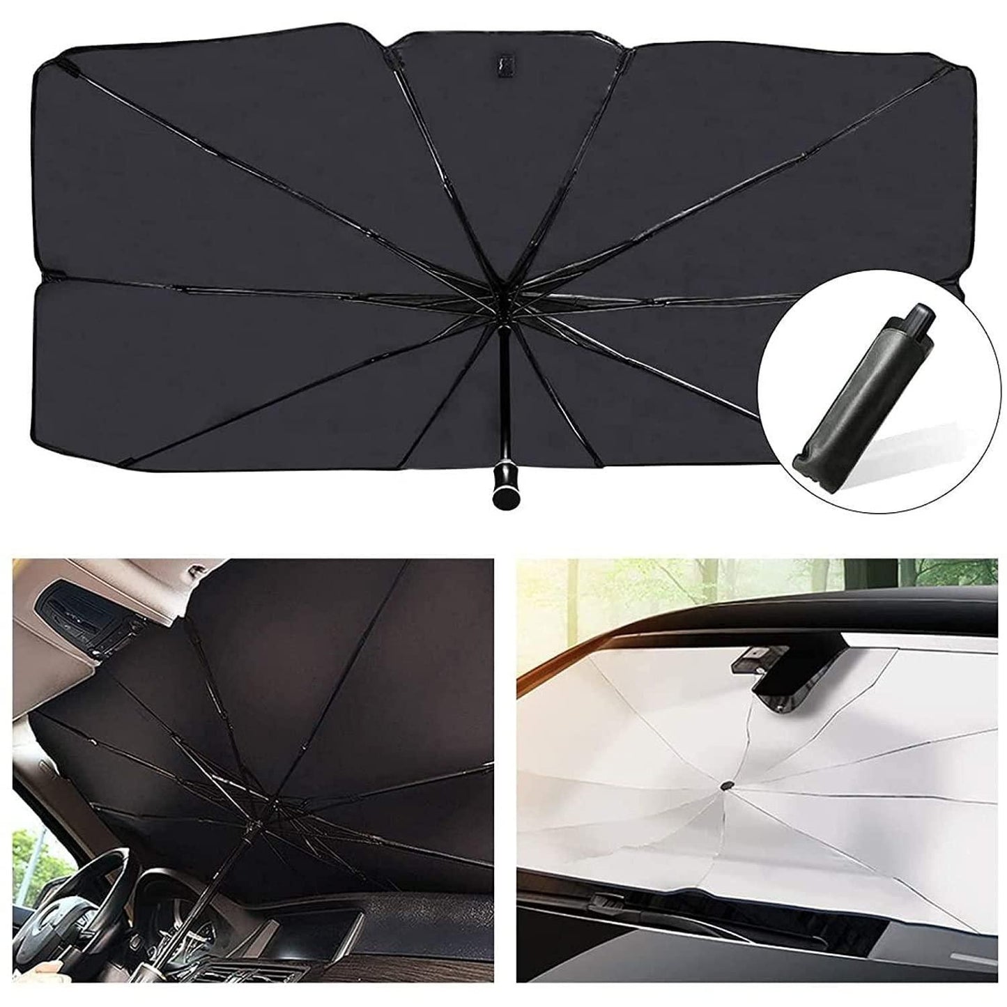 Car Windshield Sun Shade Umbrella – UV & Heat Protection | NISHU Superstores