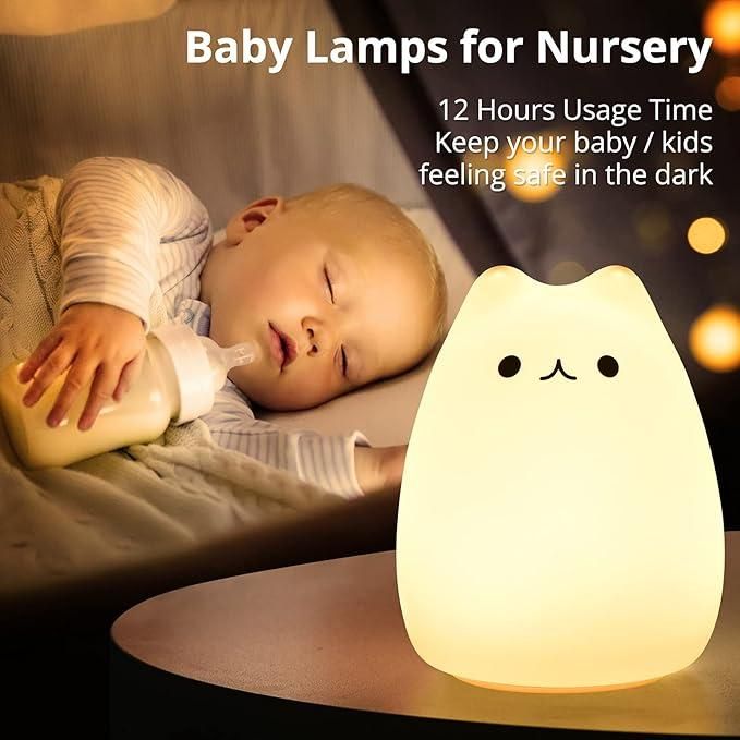 Little Cat Silicone Night Light – Cute LED Lamp for Kids | NISHU Superstores