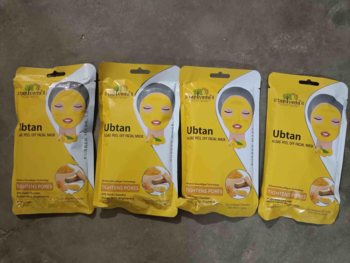 Ubtan Algae Peel Off Mask | Remove Tan & Glow (Pack of 3) | NISHU Superstores