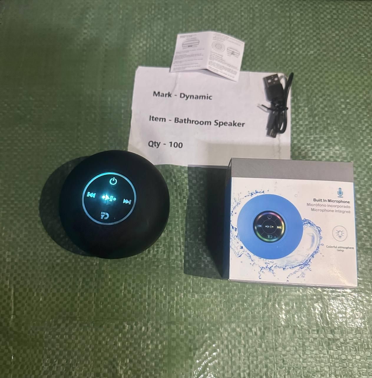 Waterproof Bluetooth Speaker with Large Suction Cup – Shower & Outdoor Use | NISHU Superstores