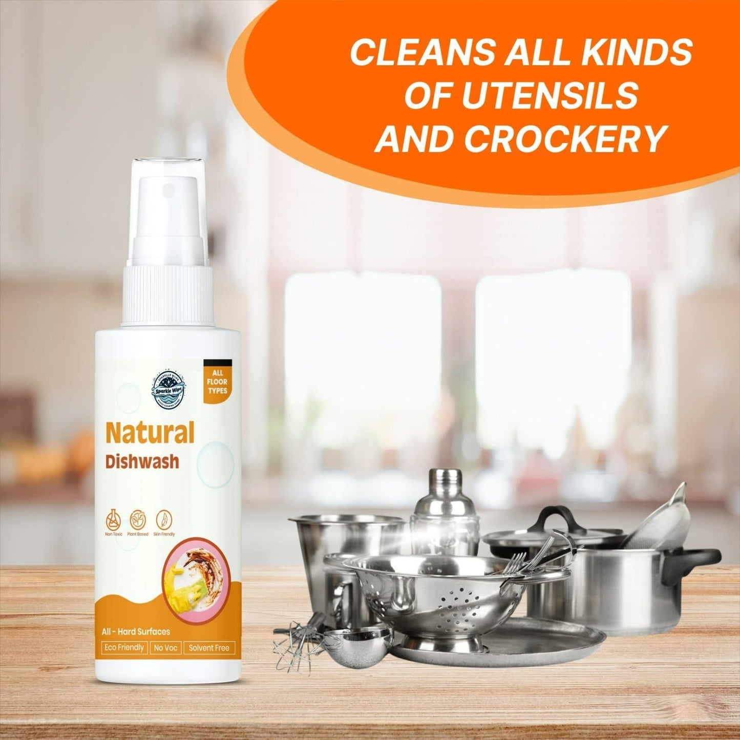 Natural Dishwash Liquid (Pack of 2) – Tough on Grease, Gentle on Hands | NISHU Superstores
