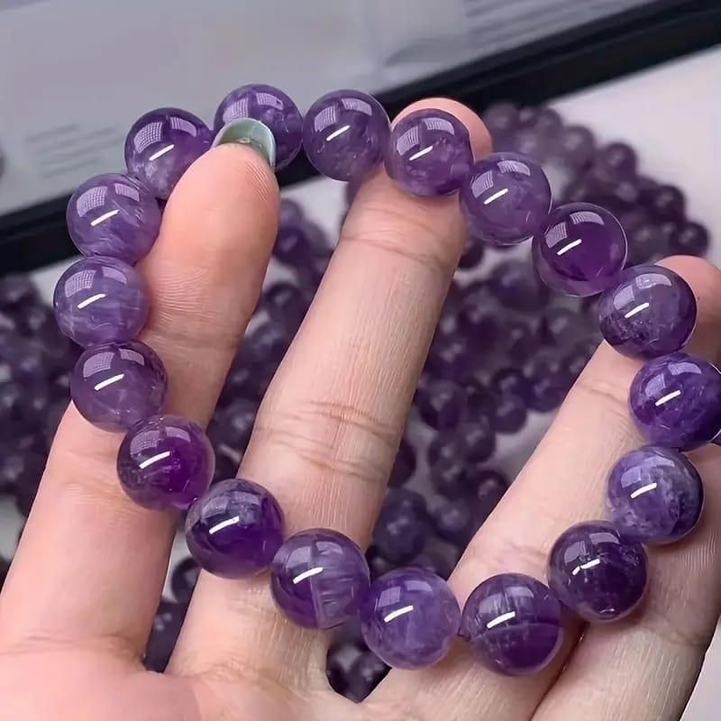 Stretchable Handmade Natural Crystal Stone Bracelet – Pack of 2 Spiritual Jewelry | NISHU Superstores