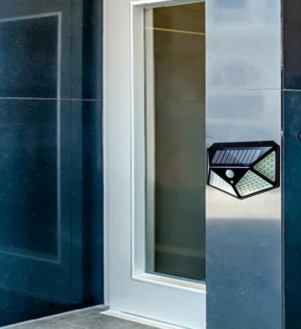 Bright Solar Motion Sensor Light – 100 LED Wireless Night Light for Home & Garden | NISHU Superstores