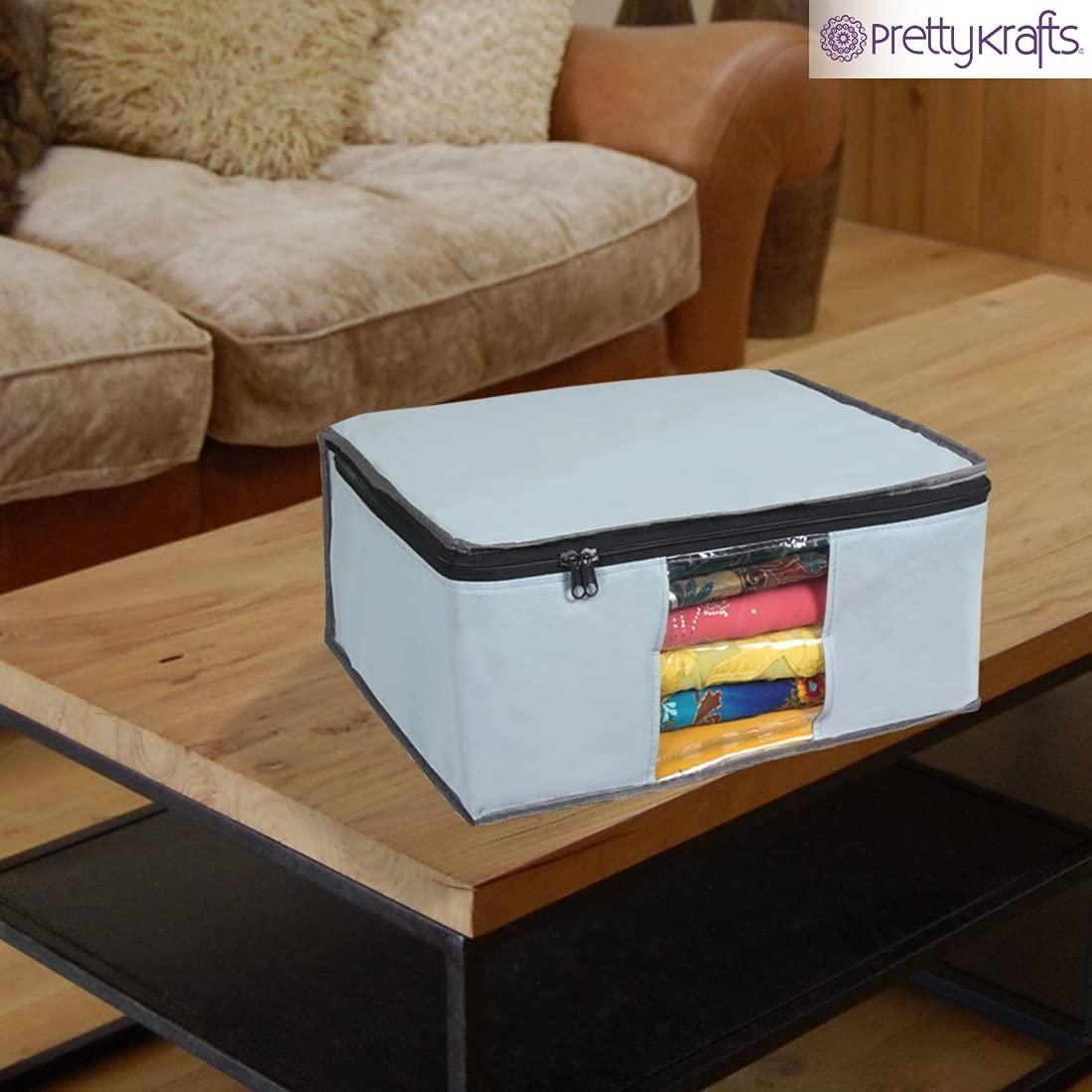 Saree Cover – Solid Non-Woven Saree Storage Bags for Wardrobe (Pack of 3) | NISHU Superstores