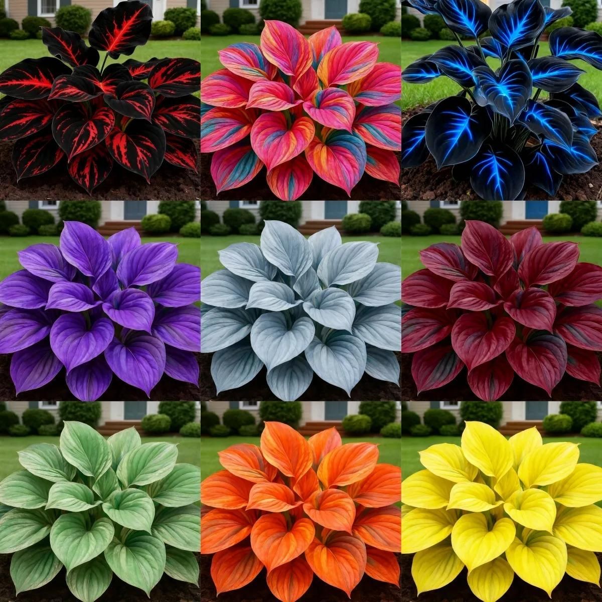 Blue Flame Hostas Seeds + 100g Organic Pot Mix Free – Gardening Kit | NISHU Superstores