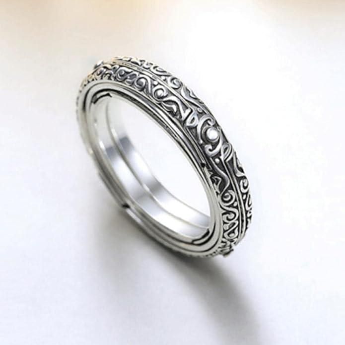 Astronomical Ball Cosmic Finger Ring – Silver Plated Couple Jewelry | NISHU Superstores