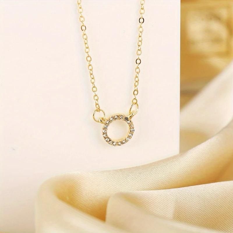 Women’s Stone Pendant with Chain – Micro Plated | NISHU Superstores