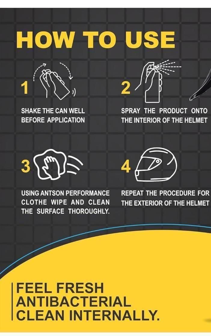 Helmet Disinfecting Spray – 200 ml Pack | NISHU Superstores