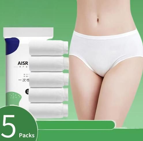 Maternity Premium Disposable Cotton Underwear (Pack of 5) – Soft & Hygienic | NISHU Superstores