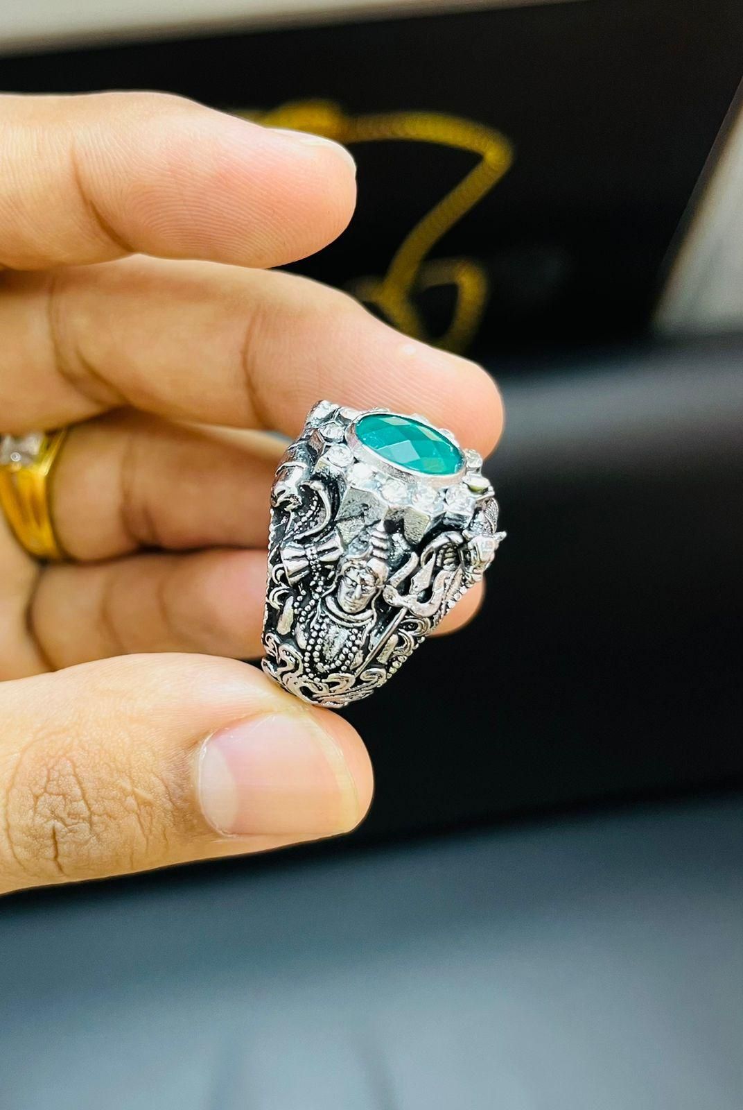 Lord Shiva Silver Ring – Spiritual & Stylish Jewelry for Men & Women | NISHU Superstores