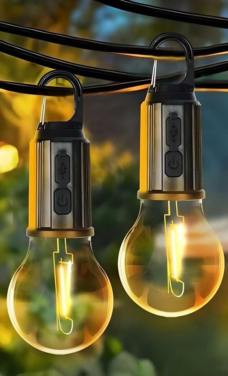 3 Mode Decorative Hanging Tent Bulb Lamp for Camping – Pack of 2 | NISHU Superstores