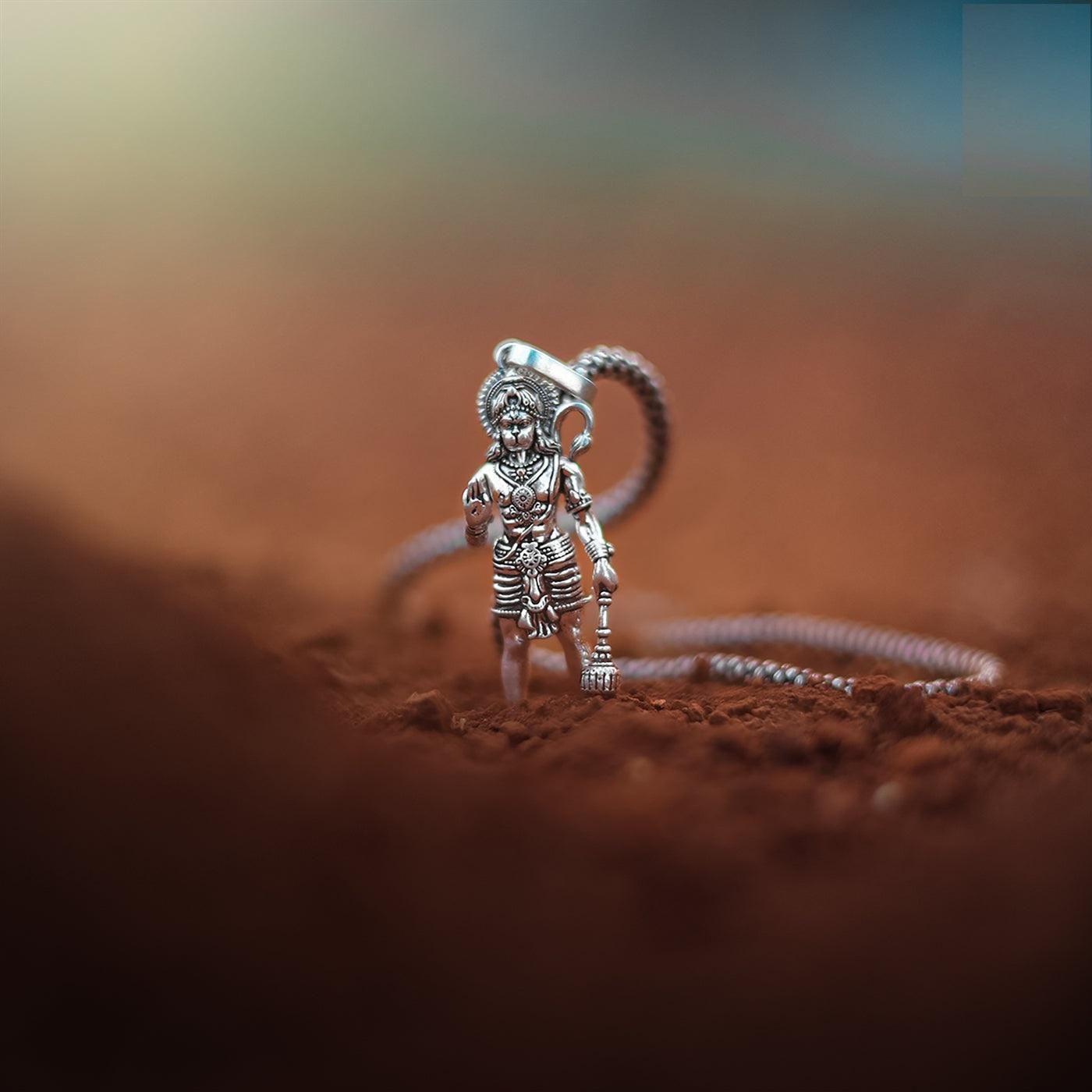Lord Hanuman Pendant with Chain – Power, Protection & Devotion | NISHU Superstores