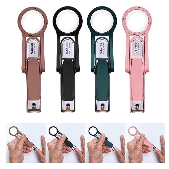 Nail Clipper with Magnifying Glass – Precision Trimming for Kids & Seniors | NISHU Superstores