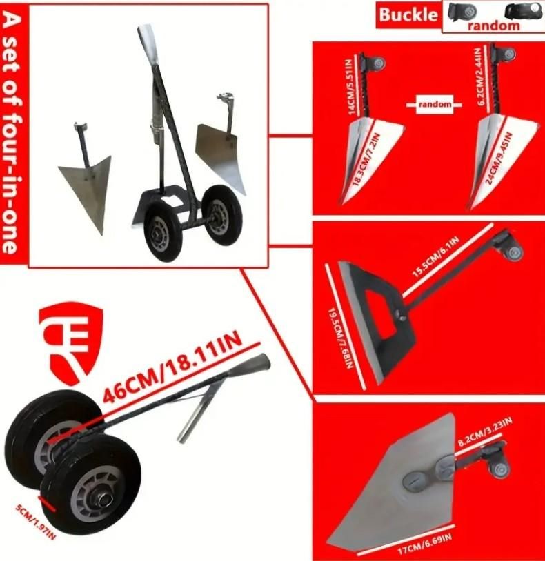 Garden Tool Supporter with Double Wheels – Easy Rolling Garden Helper | NISHU Superstores
