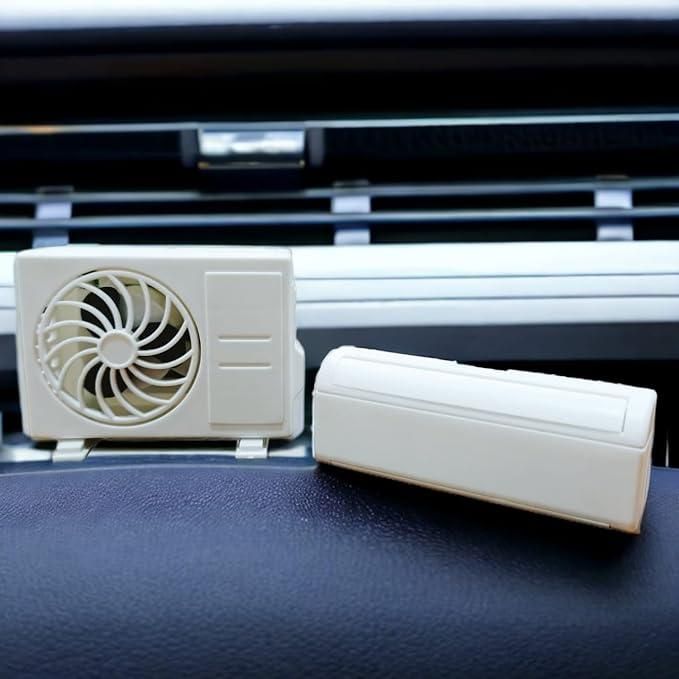 Miniature AC Design Solar-Powered Car Air Freshener Diffuser – Eco-Friendly & Stylish | NISHU Superstores