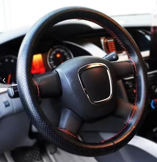 Universal Car Leather Steering Wheel Cover – Stylish & Comfortable | NISHU Superstores