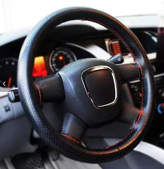 Universal Car Leather Steering Wheel Cover – Stylish & Comfortable | NISHU Superstores