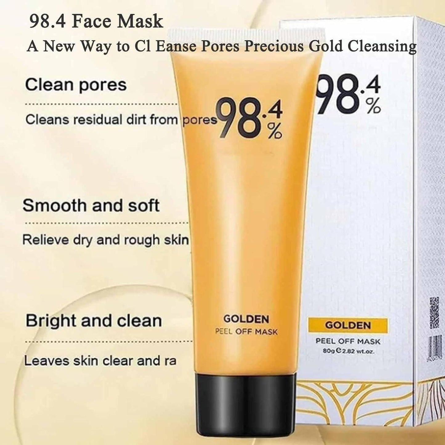 Gold Peel Off Mask (Pack of 2) – Glow-Boosting & Deep Cleansing | NISHU Superstores