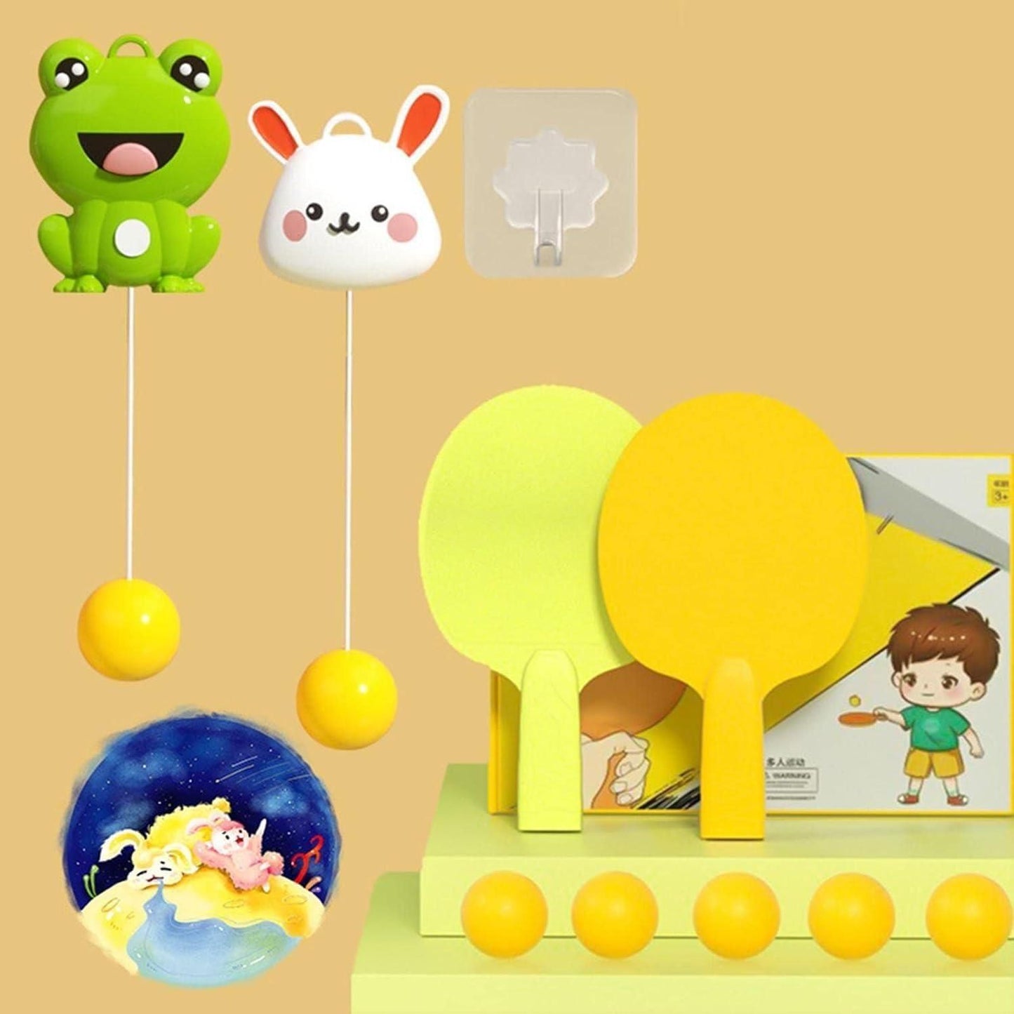 Indoor Hanging Table Tennis Set with Balls – Fun Home Game for All Ages | NISHU Superstores