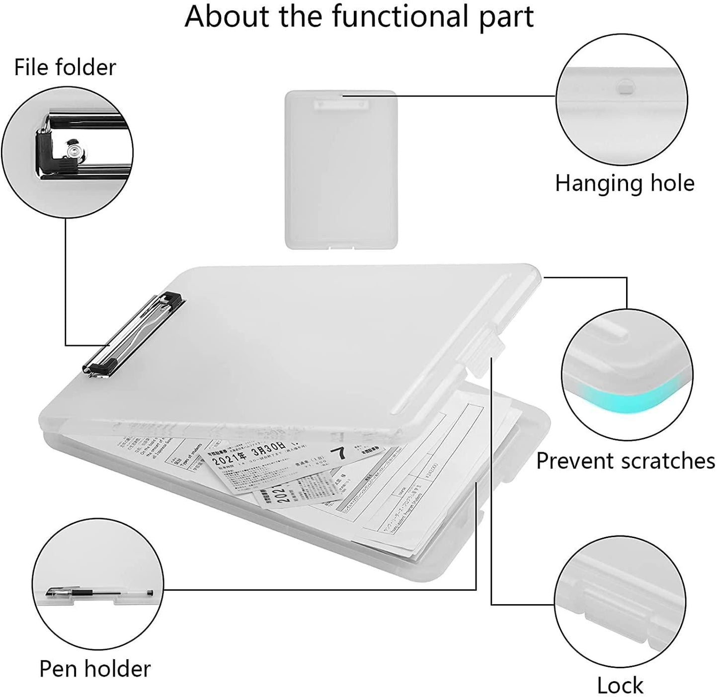 Clipboard Paper Holder with Storage – Writing Pad for Office, Nurse, Students & Teachers | NISHU Superstores