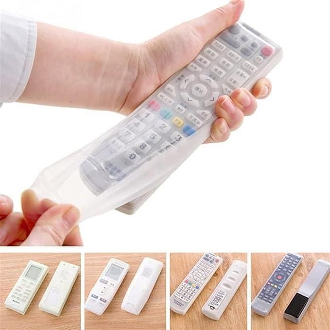 Transparent Silicone TV Remote Cover Dustproof (3 Pcs) – Protective & Anti-Slip | NISHU Superstores