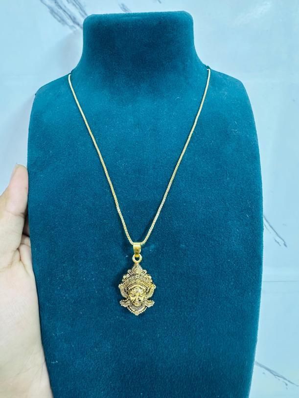 Durga Mataji Face Pendant with Chain | NISHU Superstores