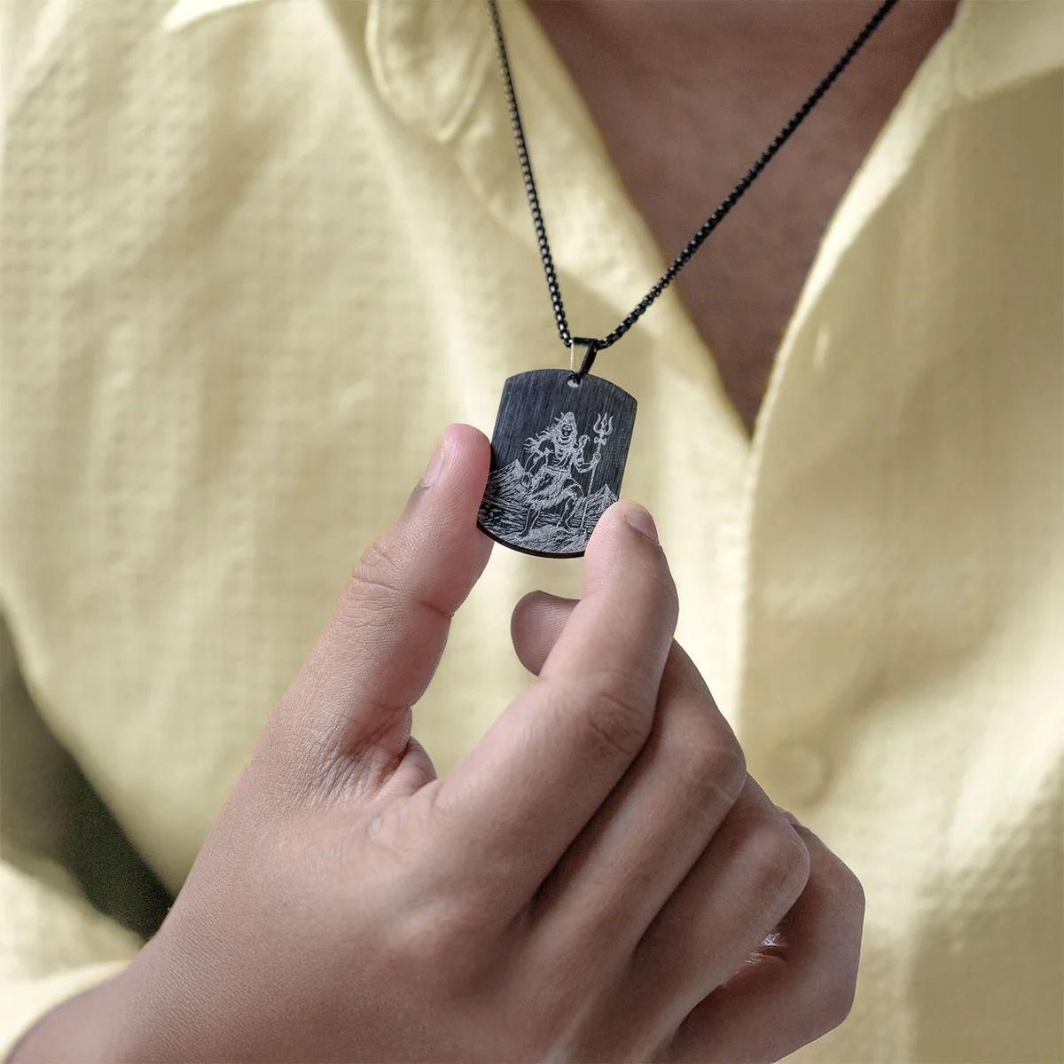 Eternal Shiv Godform Pendant with Chain | NISHU Superstores