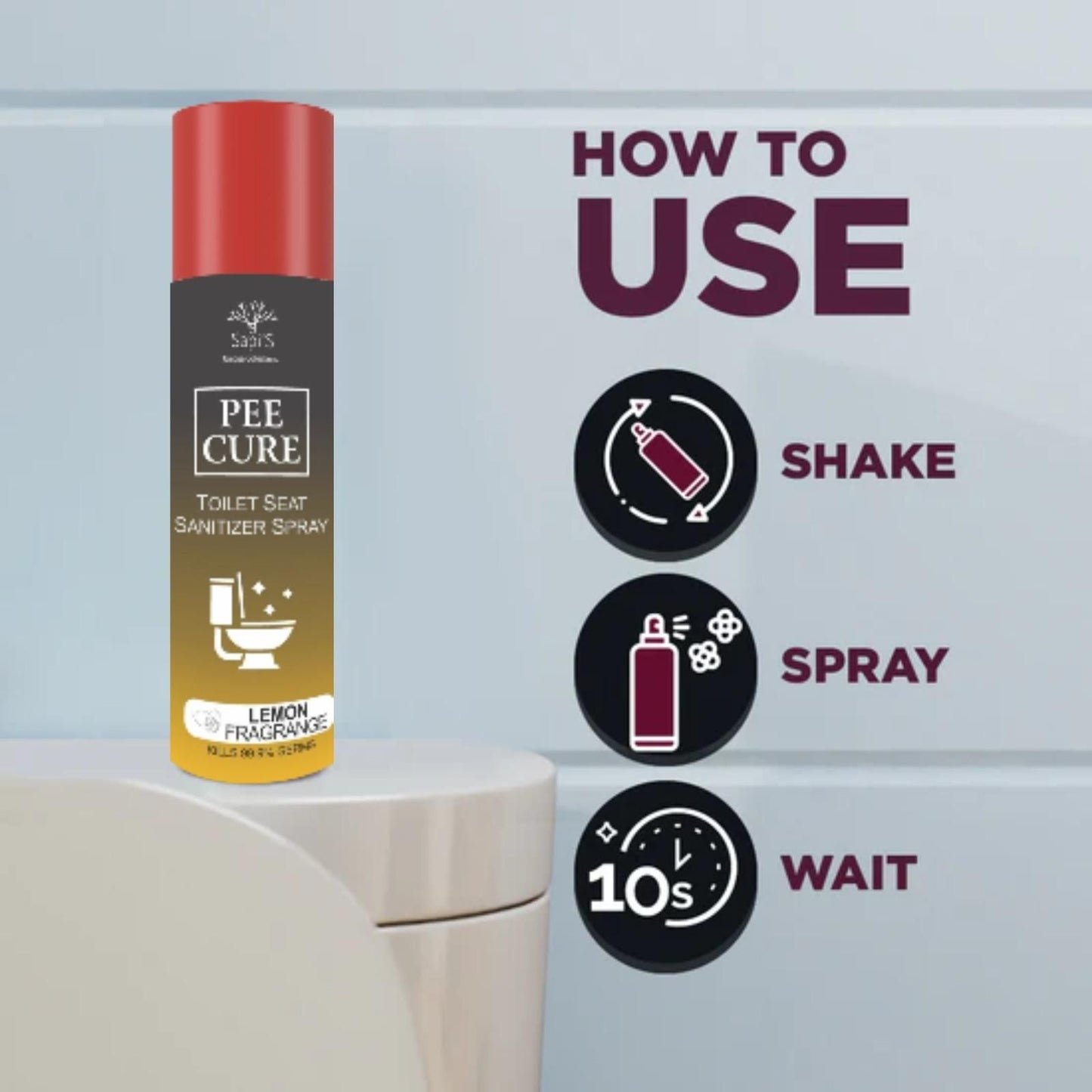 Portable Toilet Seat Sanitizer Spray – Instant Hygiene On-the-Go | NISHU Superstores